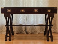 Wooden Writing Desk in Cherry Bamboo Style Base w/