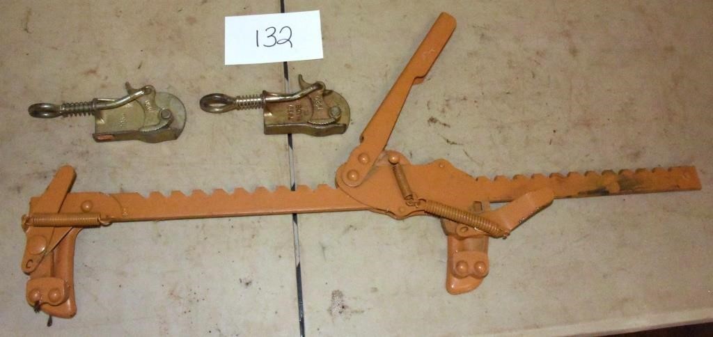 Fence Stretcher & (2) wire clamps