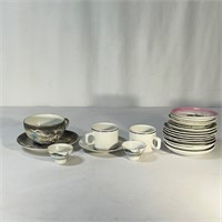Assortment of Mini China Plates and Souvenir Plate