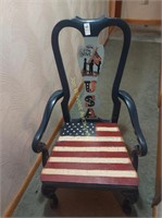 Painted Sitting  Chair, USA