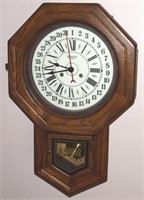 New England Clock Regulator Wall 14 Day 22.5"L