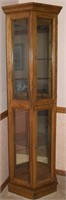 Athens Furniture Lighted Curio Cabinet 70.5t x 12d