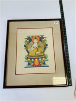 Framed Asabhabe Buddha Print