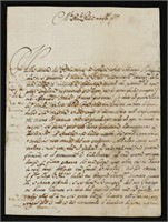 Francesco Baldovini, Manuscript Letter