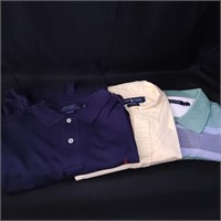 2 Golf Shirts & 1 Button Down Polo XL