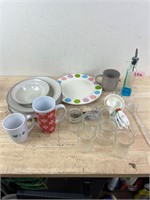 Lot of Kitchen Supplies and glassware