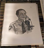 GROUP SKETCHES ANDY GRIFFITH SHOW 11 X 14