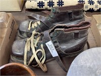 Pair of Vintage Steel Toe Boots
