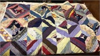 Vintage Ruffled Quilt Approximately 54x74 in A