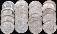1964 Kennedy Half Dollar Roll - 20 Silver Kennedy