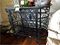 FABULOUS IRON AND MARBLE TOP BAR #2