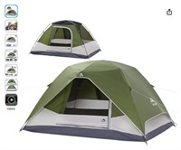 Camping Tent with Rainfly, 2 Person Dome Tent
