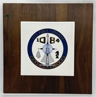 Vintage US Navy USS Polk County Wall Plaque