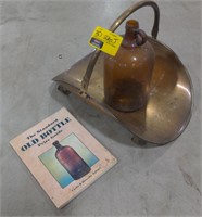 (BD) Lot with metal fire wood holder,vintage