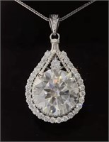 925S 5.0ct Moissanite Diamond Necklace