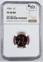 1956  Lincoln Cent   NGC PF-68 RD