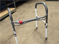 Adjustable walker collapsible