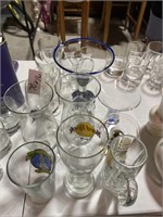 16 Assorted Spirit & Cocktail glasses