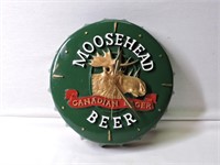 Vintage Moosehead Beer Quartz Clock