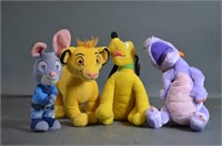 4 Disney Plushies - Pluto - Simba