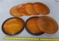 7-8" Used Orange Light Lenses