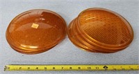 8- 8" Orange Light Lenses - couple are faded
