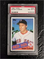 ROOKIE PSA GRADED NM-MT 8 1985 TOPPS ROGER CLEMENS