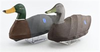 (2) North Carolina Canvas covered decoys both