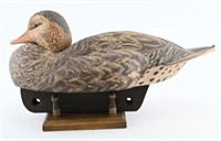 Mike Smyzer 1999 cork body carved Mallard hen