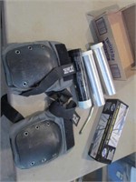 knee pads, grease gun accessory kit