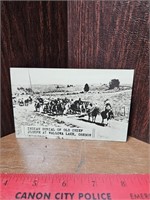 INDIAN BURIAL OF OLD CHIEF JOSEPH POST CARD