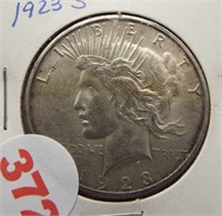 1923-S Peace Silver dollar.