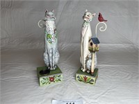 2 Jim Shore Cat figures