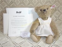 STEIFF TEDDY BEAR CLAIRE MOHAIR W/ DRESS