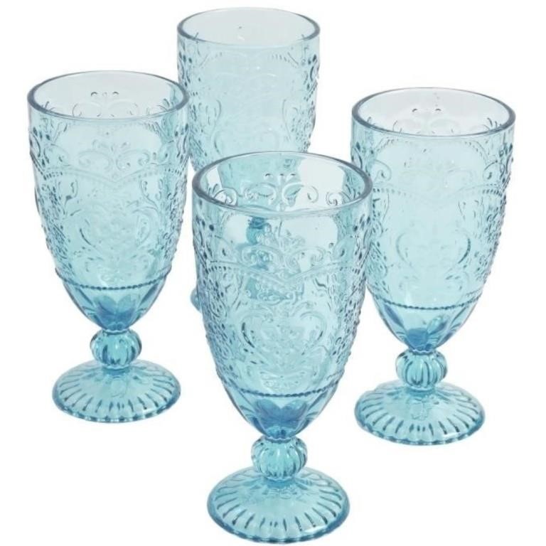 New Pioneer Woman Amelia Glass Goblet Set