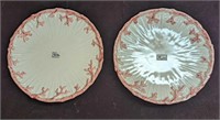 2 Vintage Retired Fitz & Floyd Oceana Salad Plates