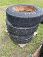 4 full 11r-22.5 tires on dayton rims