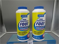 2 Unopened Lucky Pure Cornstarch Foot Powder