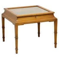 Vintage Tomlinson Nutwood Shadow Box Table
