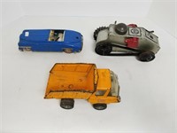 Lot Of 3 Vintage Toy Vehicles