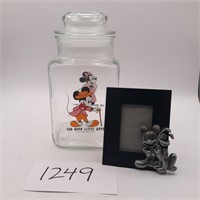 Mickey and Minnie Mouse Candy Jar and Mickey