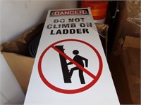 Ladder Climber Prevention Signs?
