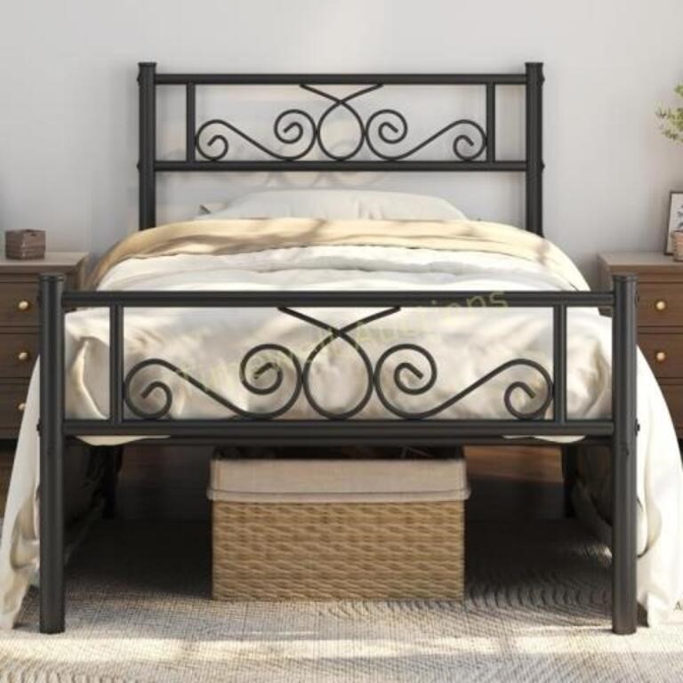 Yaheetech Twin Bed 12.6' Clearance  Black