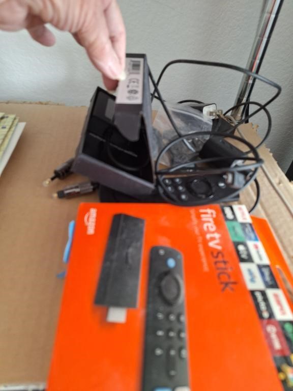 SEALED AMAZON FIRE STICK & MISC ELECTRONICS