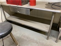 Stainless steel worktable w/drawer