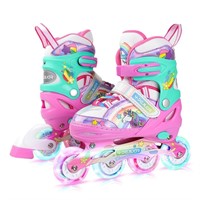 Unicorn Rainbow Inline Skates for Girls Teens