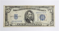 SERIES 1934 A $5 SILVER CERTIFICATE