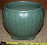 Vtg Vtg Weller Zanesville Matte Green Pottery Vase