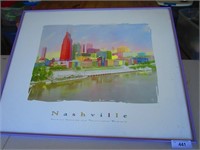 1995 Framed Nashville Print