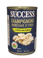 7-Pk Success Mushrooms and Stems Canned, 100ml